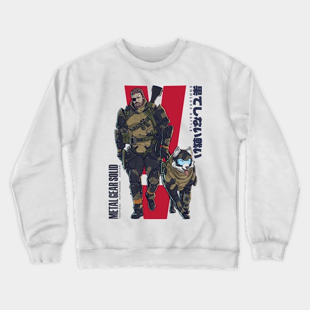 Big Boss ft. DD (Light) Crewneck Sweatshirt by Vector Volt